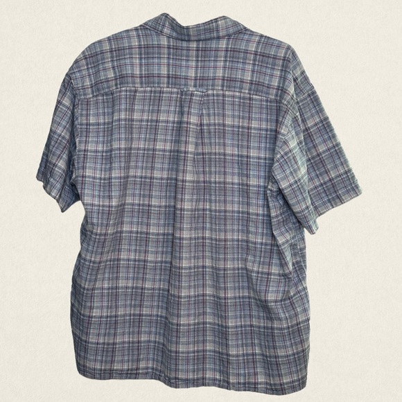 Orvis Plaid Short Sleeve Button Down Shirt - Picture 2 of 5